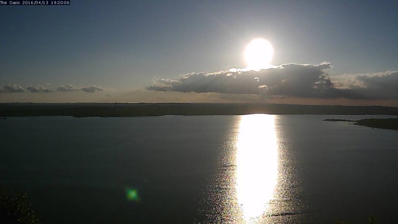 Lake Travis webcam, April 13, 2016 6:25 PM CT