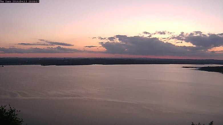 Lake Travis webcam, April 13, 2016 7:15 PM CT