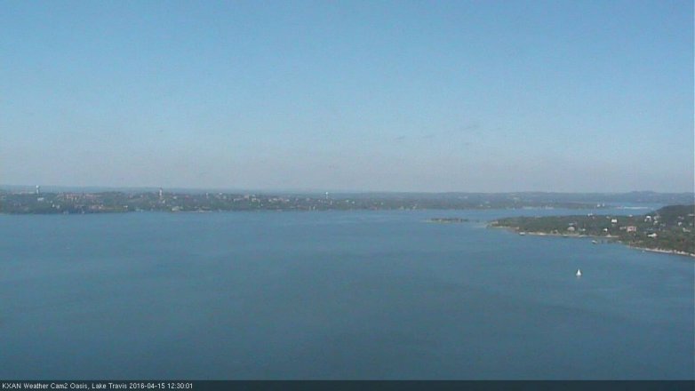 Lake Travis webcam, April 15, 2016 11:55 AM CT