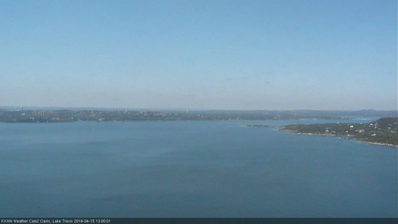Lake Travis webcam, April 15, 2016 12:05 PM CT