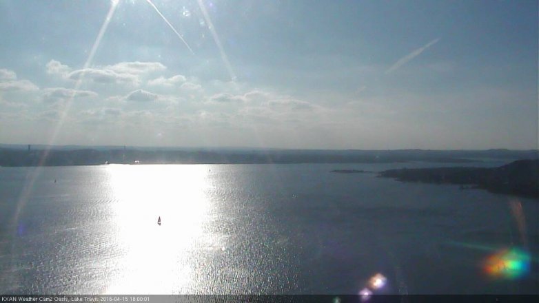 Lake Travis webcam, April 15, 2016 5:25 PM CT