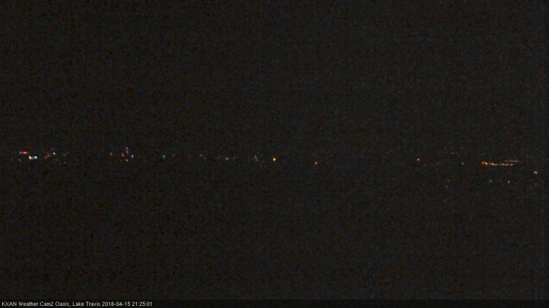 Lake Travis webcam, April 15, 2016 8:45 PM CT