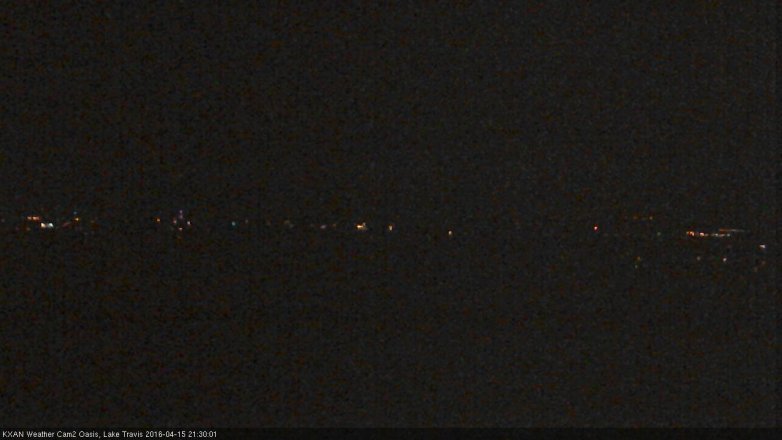Lake Travis webcam, April 15, 2016 8:50 PM CT