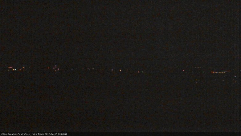Lake Travis webcam, April 15, 2016 10:20 PM CT