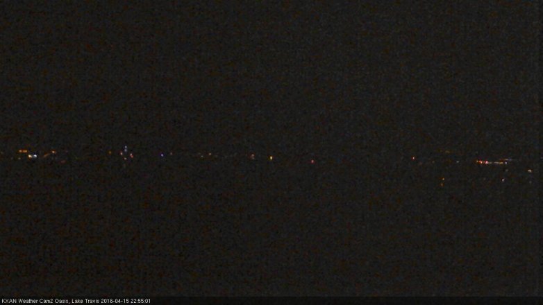 Lake Travis webcam, April 15, 2016 10:25 PM CT