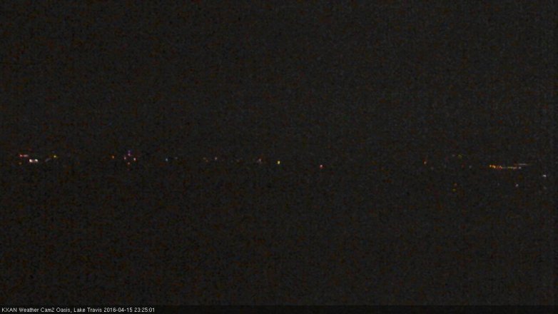 Lake Travis webcam, April 15, 2016 10:40 PM CT