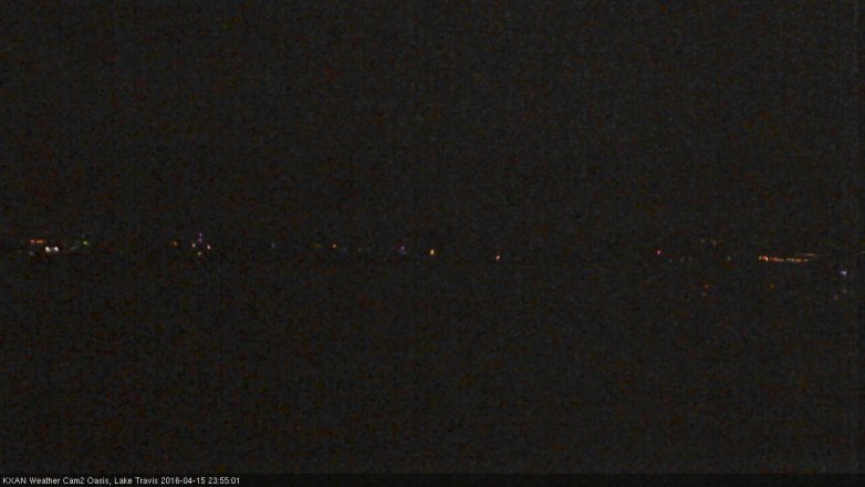 Lake Travis webcam, April 15, 2016 11:10 PM CT