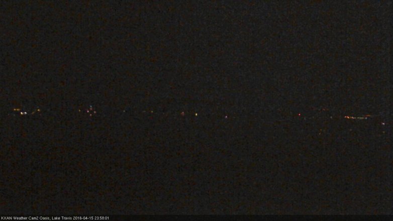 Lake Travis webcam, April 15, 2016 11:20 PM CT