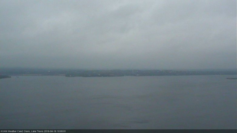 Lake Travis webcam, April 16, 2016 9:25 AM CT