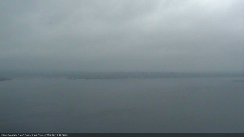 Lake Travis webcam, April 16, 2016 9:40 AM CT