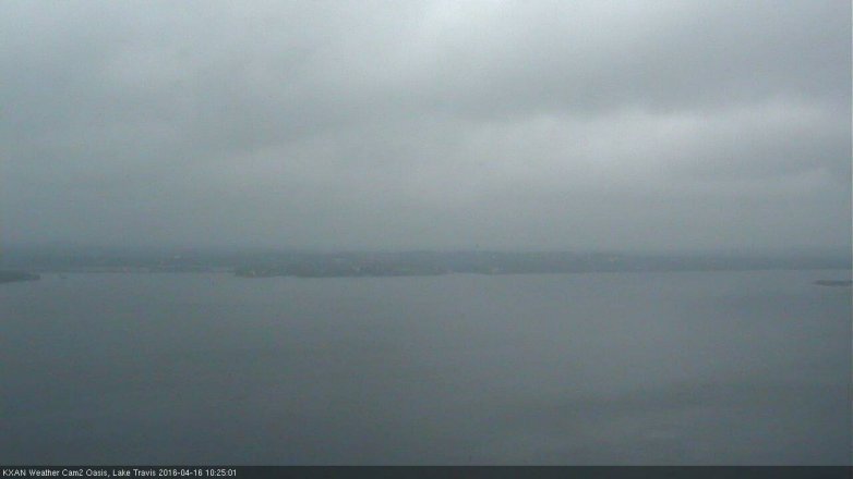 Lake Travis webcam, April 16, 2016 9:50 AM CT