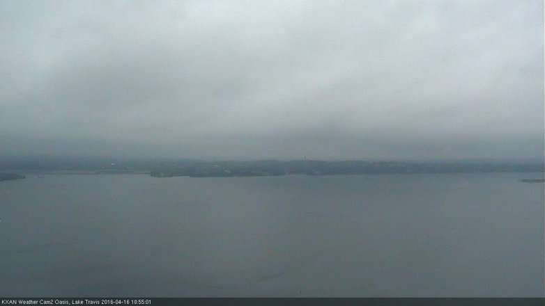 Lake Travis webcam, April 16, 2016 10:15 AM CT