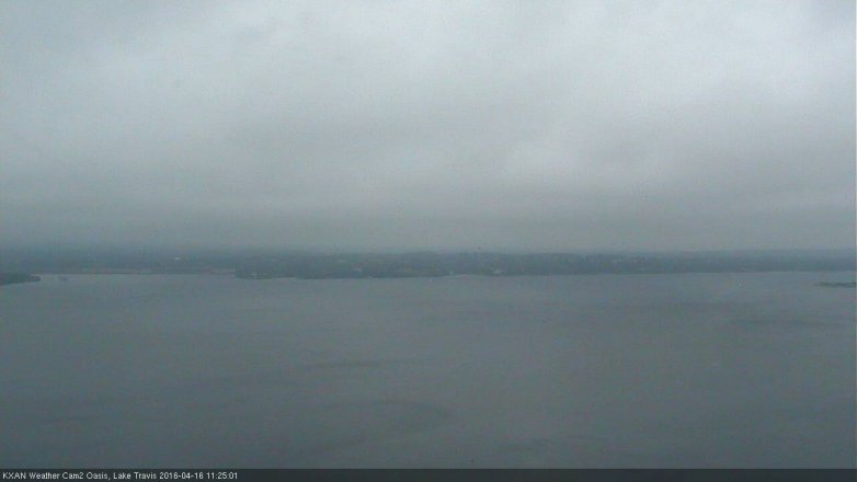 Lake Travis webcam, April 16, 2016 10:45 AM CT