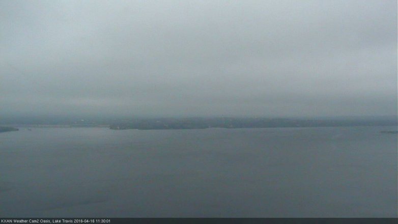Lake Travis webcam, April 16, 2016 11:00 AM CT
