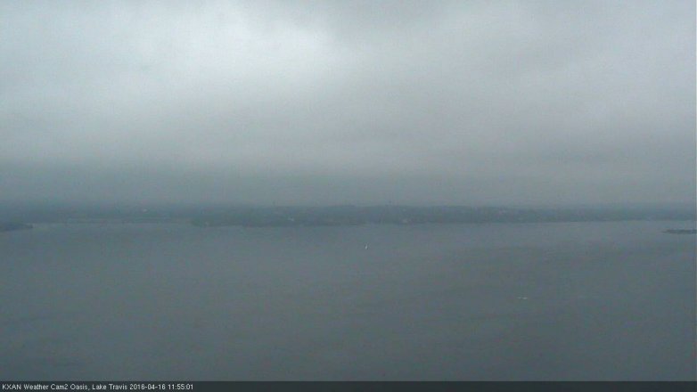 Lake Travis webcam, April 16, 2016 11:20 AM CT