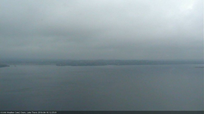 Lake Travis webcam, April 16, 2016 11:40 AM CT