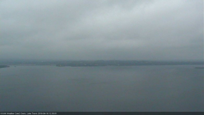 Lake Travis webcam, April 16, 2016 11:45 AM CT