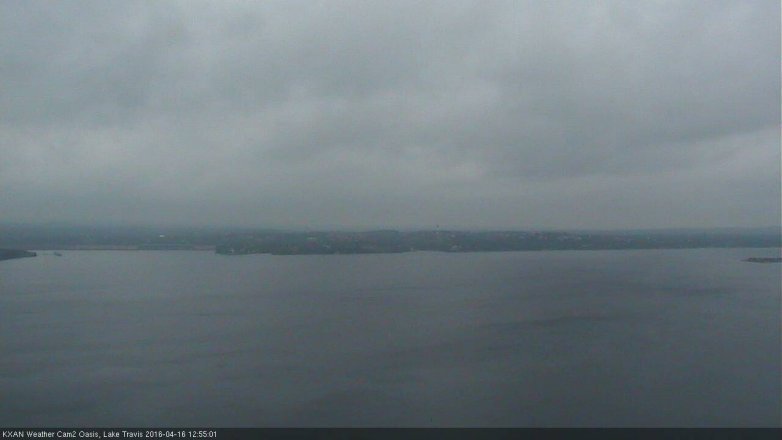 Lake Travis webcam, April 16, 2016 12:15 PM CT