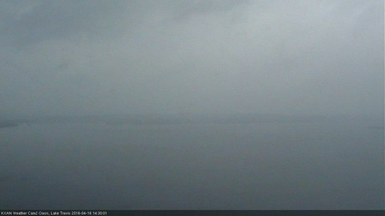 Lake Travis webcam, April 16, 2016 1:55 PM CT