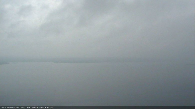 Lake Travis webcam, April 16, 2016 2:25 PM CT