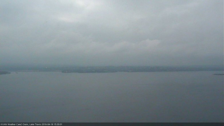 Lake Travis webcam, April 16, 2016 2:55 PM CT
