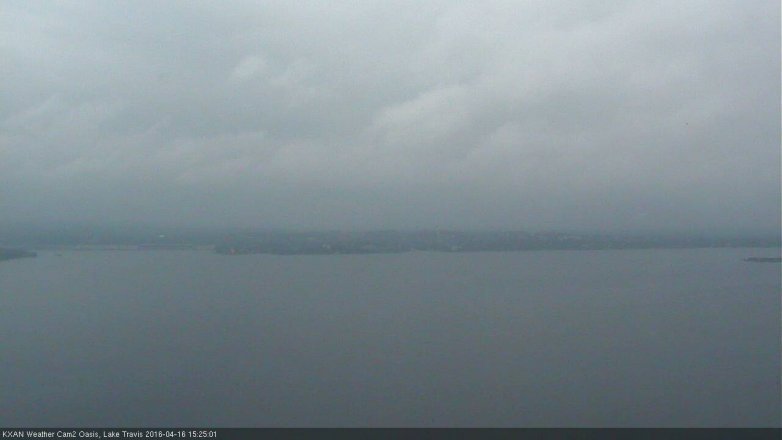 Lake Travis webcam, April 16, 2016 3:00 PM CT