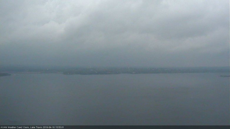 Lake Travis webcam, April 16, 2016 3:10 PM CT