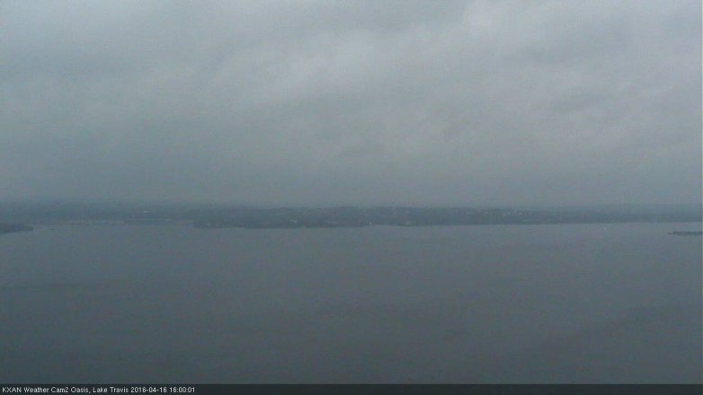 Lake Travis webcam, April 16, 2016 3:15 PM CT