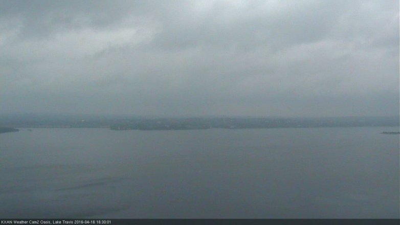 Lake Travis webcam, April 16, 2016 3:45 PM CT