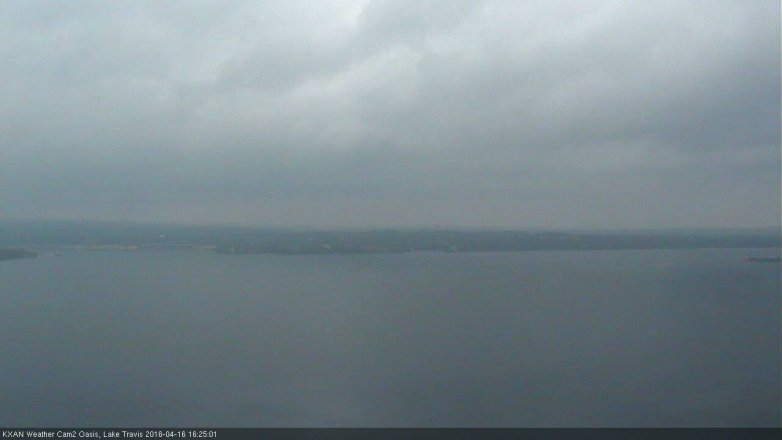 Lake Travis webcam, April 16, 2016 4:00 PM CT