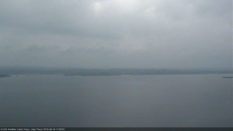 Lake Travis webcam, April 16, 2016 4:05 PM CT