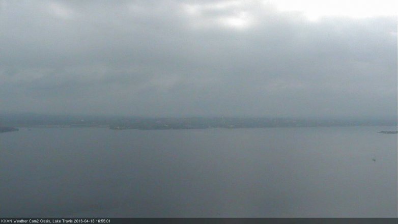Lake Travis webcam, April 16, 2016 4:15 PM CT