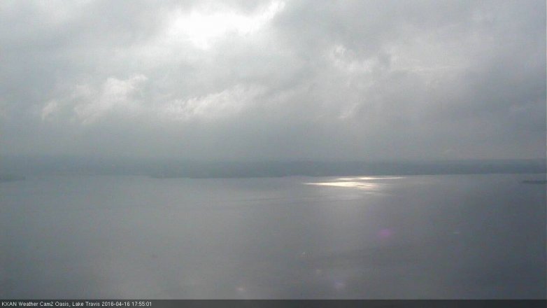 Lake Travis webcam, April 16, 2016 5:30 PM CT
