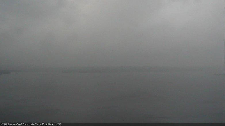 Lake Travis webcam, April 16, 2016 6:40 PM CT