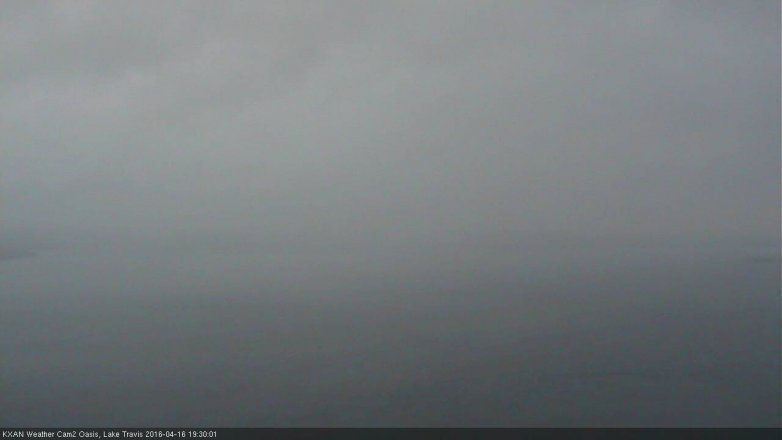 Lake Travis webcam, April 16, 2016 6:55 PM CT