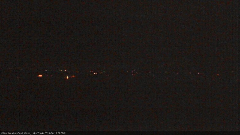 Lake Travis webcam, April 16, 2016 8:15 PM CT