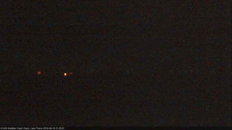 Lake Travis webcam, April 16, 2016 8:35 PM CT