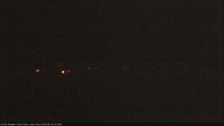 Lake Travis webcam, April 16, 2016 8:45 PM CT