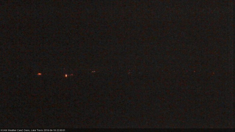 Lake Travis webcam, April 16, 2016 9:20 PM CT