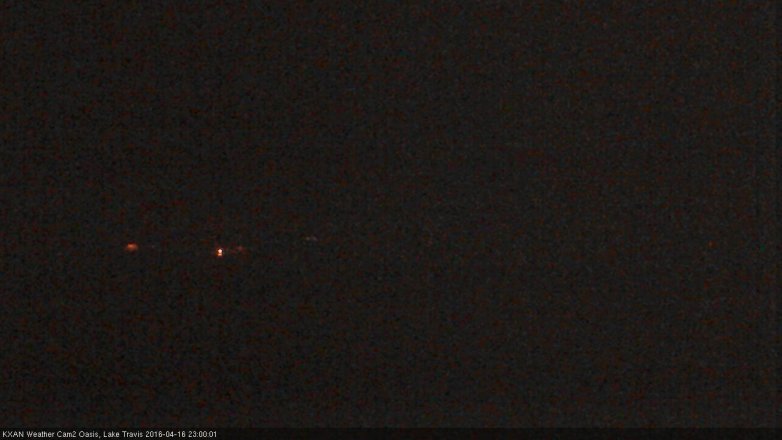 Lake Travis webcam, April 16, 2016 10:20 PM CT