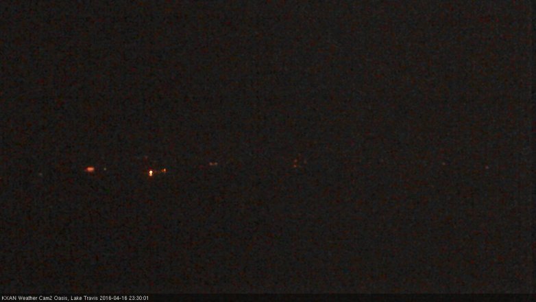 Lake Travis webcam, April 16, 2016 10:50 PM CT