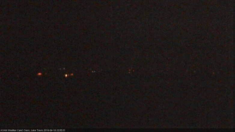 Lake Travis webcam, April 16, 2016 11:25 PM CT