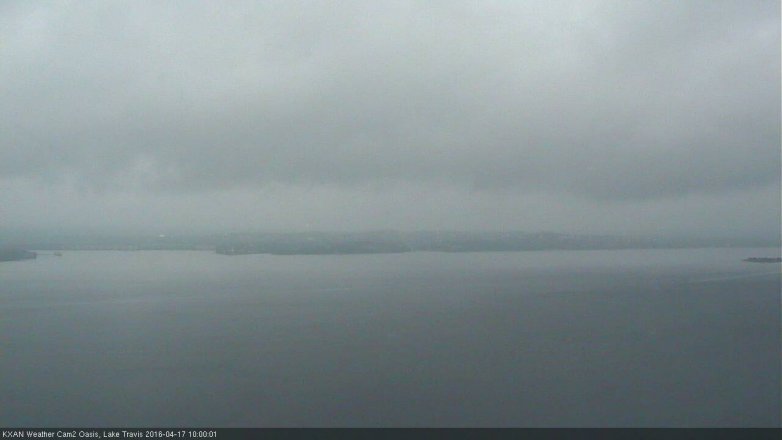 Lake Travis webcam, April 17, 2016 9:35 AM CT