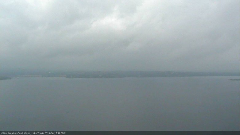 Lake Travis webcam, April 17, 2016 10:15 AM CT