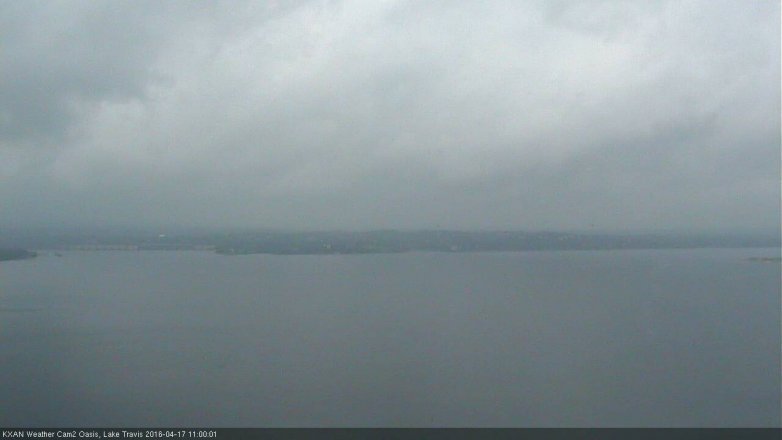 Lake Travis webcam, April 17, 2016 10:20 AM CT