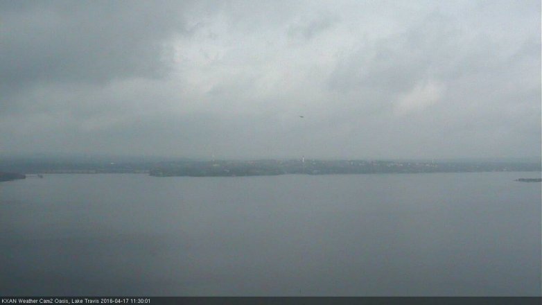 Lake Travis webcam, April 17, 2016 10:40 AM CT