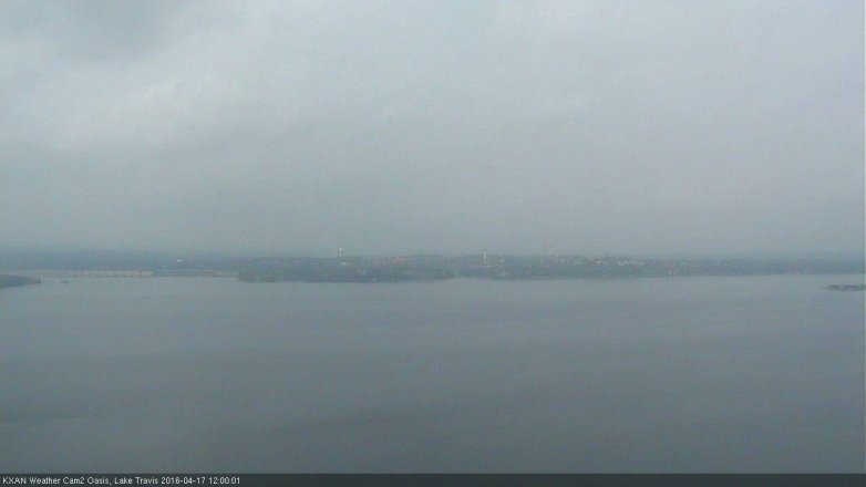 Lake Travis webcam, April 17, 2016 11:15 AM CT