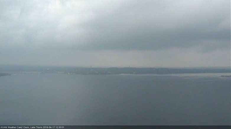 Lake Travis webcam, April 17, 2016 11:45 AM CT