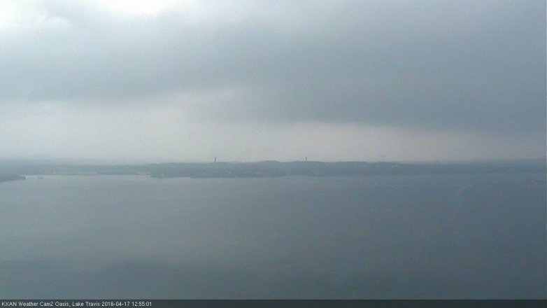Lake Travis webcam, April 17, 2016 12:05 PM CT