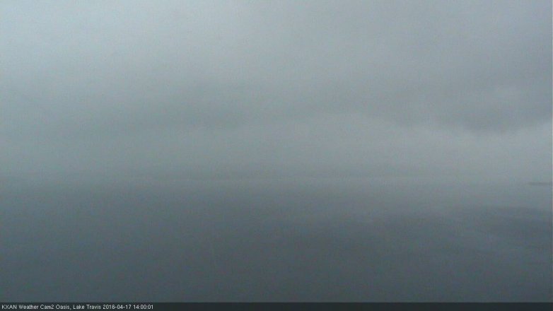 Lake Travis webcam, April 17, 2016 1:35 PM CT